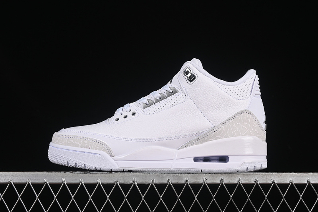 Jordan [CT8532-111]-[AIR JORDAN 3 RETRO PURE MONEY WHITE/METALLIC SILVER]-[WOMAN:36-39]-[MAN:40-47.5], photo 1