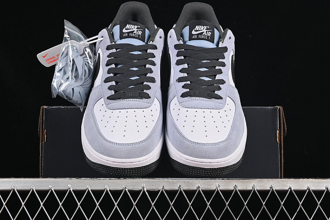 Nike [IF6205-400]-[AIR FORCE 1 07 LOW WHITE/GREY/BLACK]-[WOMAN:36-39]-[MAN:40-45] - Image 13