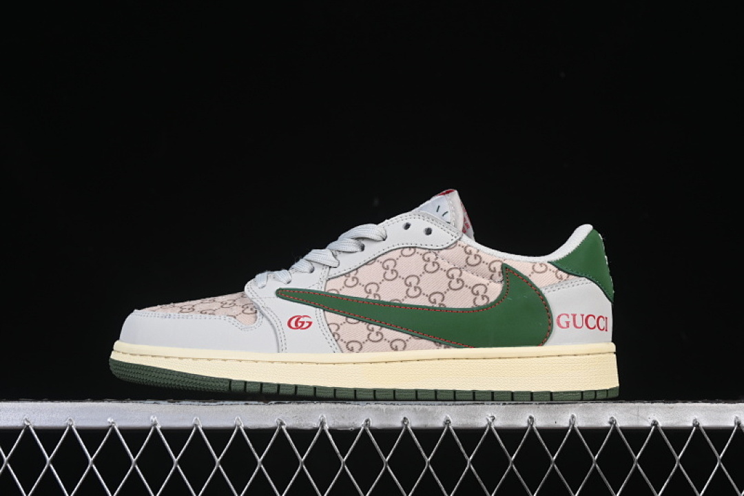 Jordan [DZ5899-001]-[TRAVIS SCOTT X FRAGMENT DESIGN AIR JORDAN 1 LOW OG SP GREY/BROWN/GREEN]-[36-45], photo 1