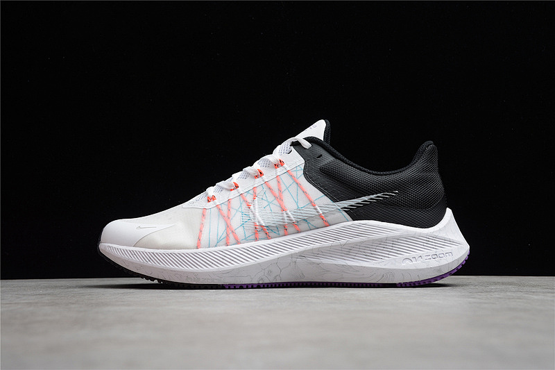 AIR ZOOM WINFLO 8 WHITE/BLACK/CHLORINE BLUE/METALLIC SILVER · CW3419-101, photo 1