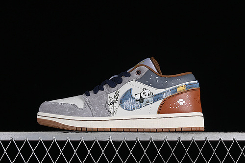 Jordan AIR Jordan 1 LOW SE PHANTOM/COCONUT MILK/AMBER BROWN/STAR BLUE · FZ5042-041, photo 1