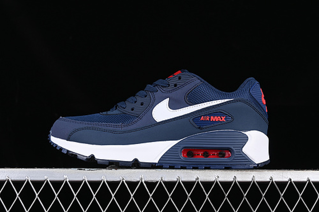 Unbranded [AJ1285-403]-[AIR MAX 90 WHITE/BLUE/RED]-[WOMAN:36-39]-[MAN:40-45], photo 1