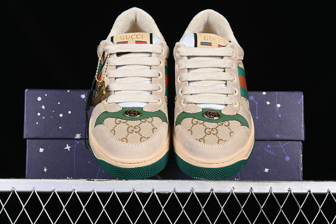 Gucci [9Y9209443]-[GU*CCI DISTRESSED SCREENER SNEAKER BROEN/GREY/GREEN]-[WOMAN:35-40] - Image 13
