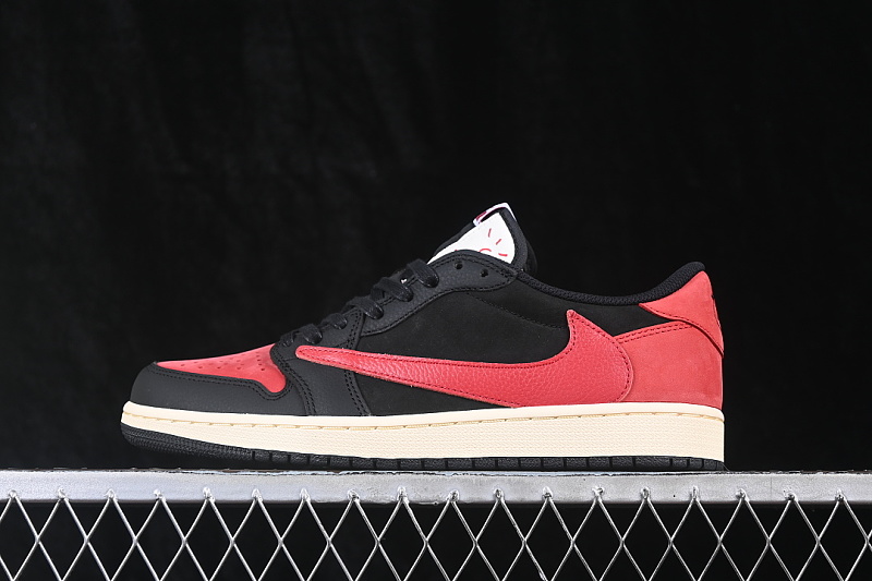 Air Jordan AIR Jordan 1 LOW OG BLACK/RED · DM7866-061, photo 1