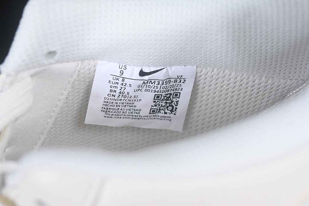 Nike [MM3399-832]-[AIR FORCE 1 07 LOW CASUAL SNEAKERS WHITE/PURE WHITE]-[WOMAN:36-39]-[MAN:40-45] - Image 5