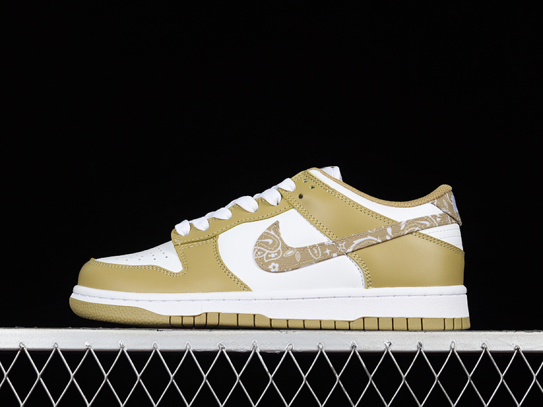 Unbranded [DH4401-104]-[WMNS DUNK LOW 'BARLEY PAISLEY' WHITE/BARLEY/WHITE]-[UNISEX:36-46], photo 1