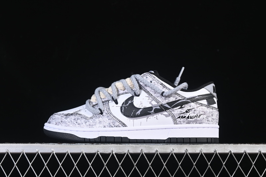 Unbranded [DD1391-100]-[DUNK LOW CASUAL SNEAKERS LIGHT GRAY/WHITE/BLACK]-[WOMAN:39]-[MAN:40-46], photo 1