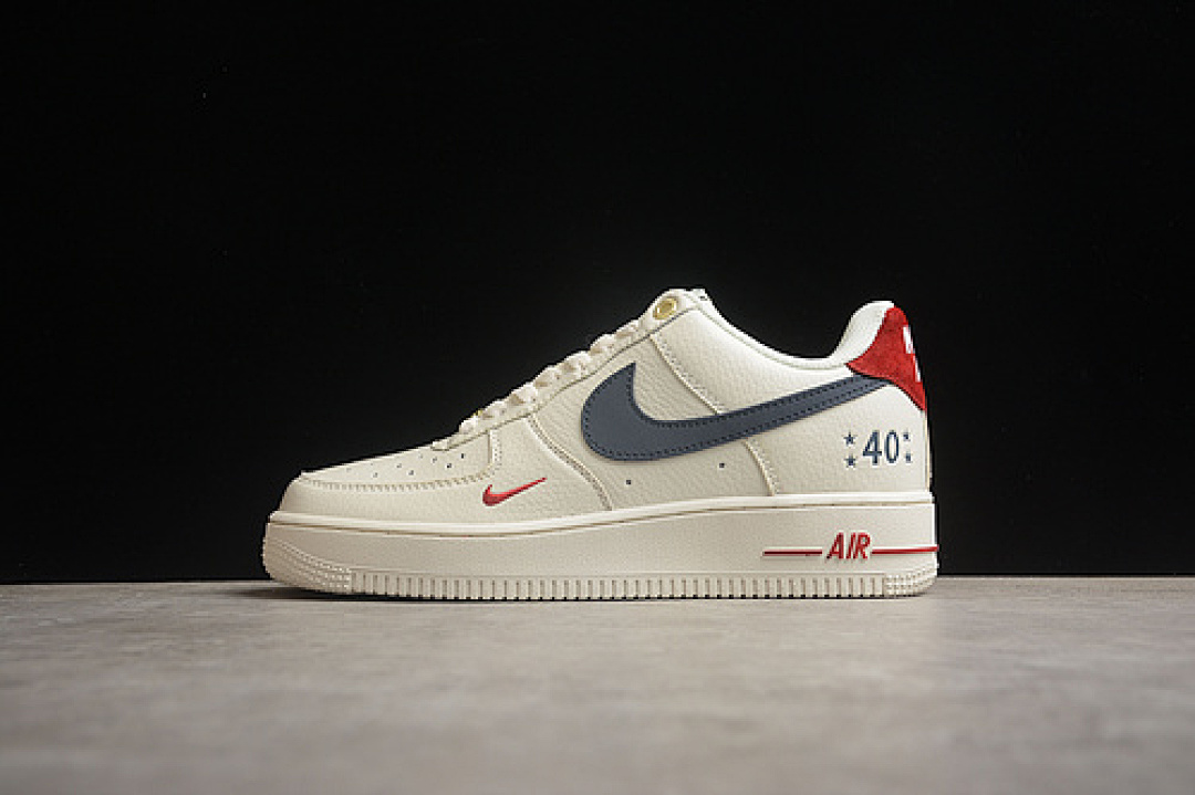 Nike [BS9055-740]-[AIR FORCE 1 07 LOW BEIGR/RED/BLACK]-[WOMAN:36-39]-[MAN:40-45], photo 1