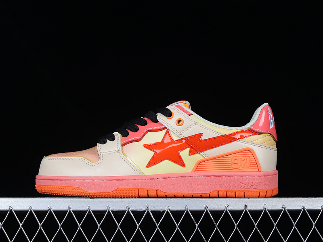 Bape [HUMAN MADE BAPE STA SK8 TO NIGO PINK/ORANGE/BLACK]-[WOMAN:36-39]-[MAN:40-45], photo 1