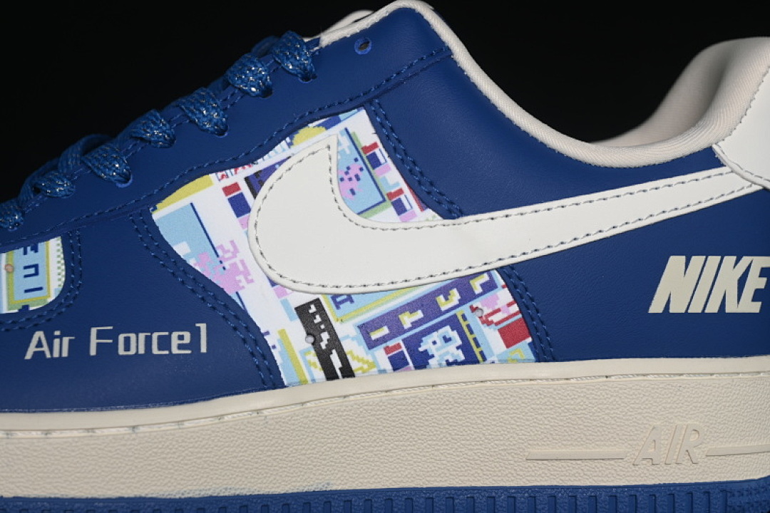 Nike [KJ1688-009]-[AIR FORCE 1 07 LOW WHITE/BLUE]-[WOMAN:36-39]-[MAN:40-45] - Image 8