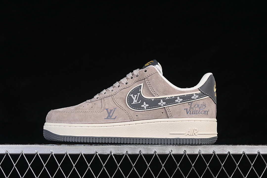Nike [KL1688-003]-[AIR FORCE 1 07 LOW CASUAL SNEAKERS BROWN/GREY]-[WOMAN:36-39]-[MAN:40-45] - Image 2