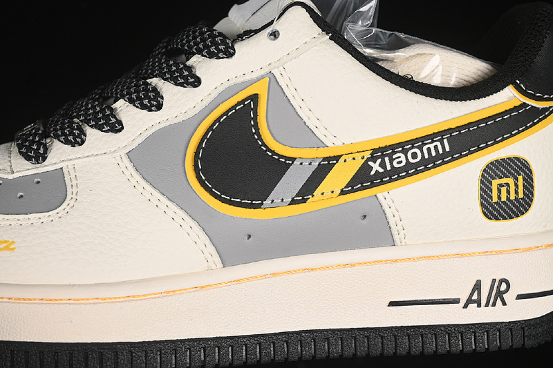 Nike [XX3168-165]-[AIR FORCE 1 07 LOW SU7-ULTRA WHITE/BLACK/GREY/YELLOW]-[WOMAN:36-39]-[MAN:40-45] - Image 8