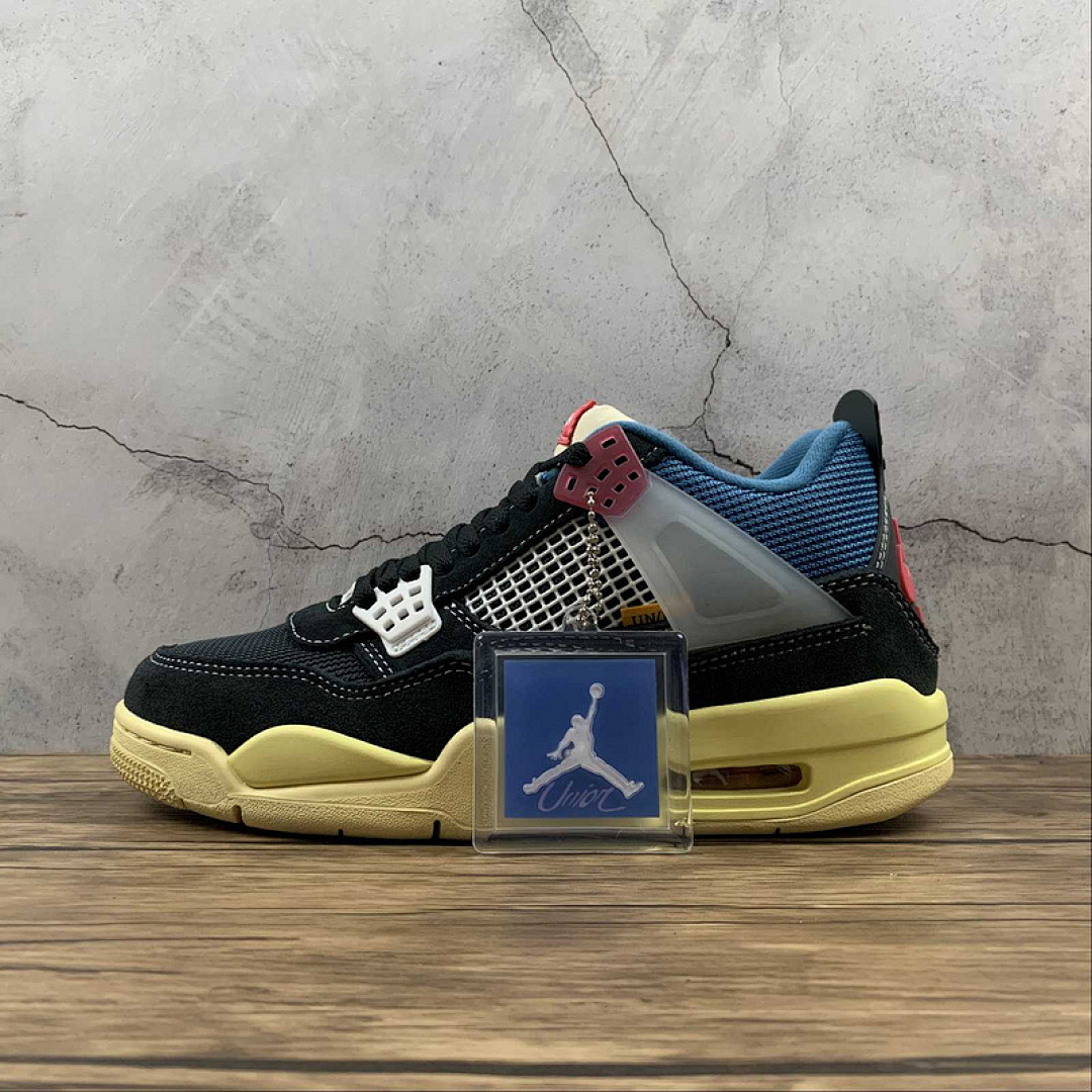 Jordan [DC9533-001]-[UNION AIR JORDAN 4 RETRO OFF NOIR/BRIGADE BLUE/DARK SMOKE GREY/LIGHT FUSION (RED]), photo 1