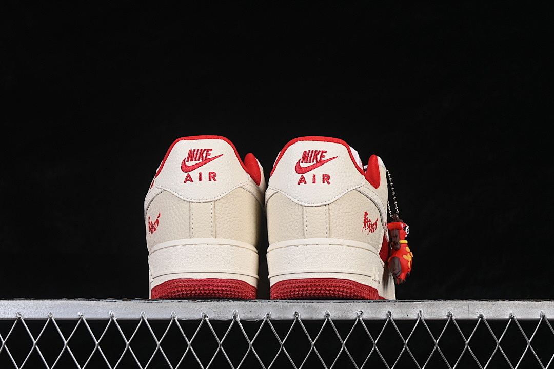 Nike [XL1979-145]-[AIR FORCE 1 07 LOW CASUAL SNEAKERS RED/WHITE/WHEAT]-[WOMAN:36-39]-[MAN:40-45] - Image 13