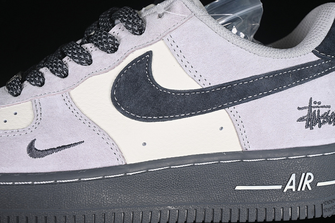 Nike [XZ6188-196]-[AIR FORCE 1 07 LOW WHITE/GREY/BLACK]-[WOMAN:36-39]-[MAN:40-45] - Image 8