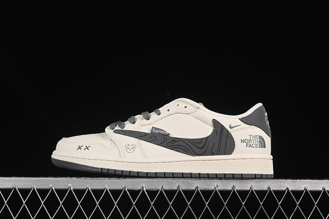 Jordan [XS2024-013]-[TRAVIS SCOTT X FRAGMENT DESIGN AIR JORDAN 1 LOW OG SP BEIGE/GREY][UNISEX:36-45], photo 1