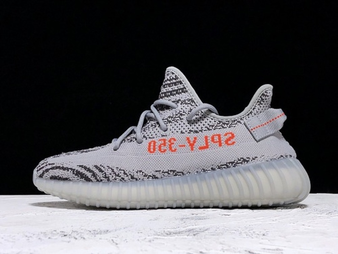 Adidas [AH2203]-[H12 YEEZY BOOST 350 V2 GREY/BOLD ORANGE/DARK SOLID GREY]-[UNISEX:36-48], photo 1