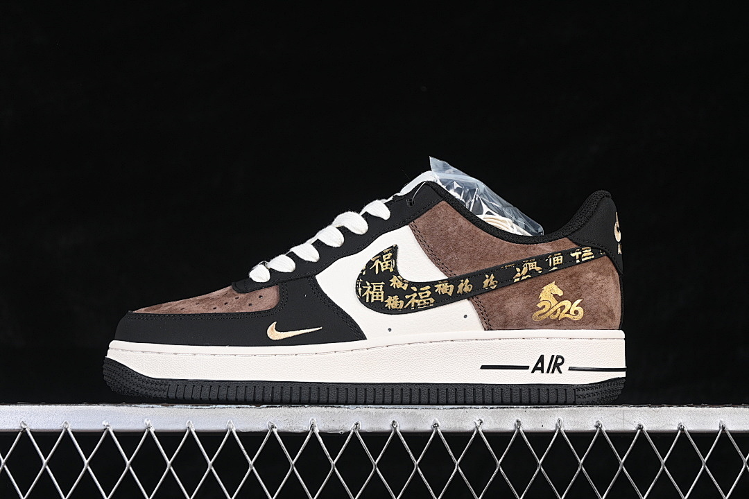 Nike Nike AIR FORCE 1 07 LOW WHITE/BROWN/BLACK · XD0028-010, photo 1