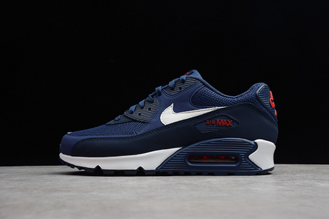 Unbranded [AJ1285-403]-[AIR MAX 90 ESSENTIAL MIDNIGHT NAVY/WHITE/UNIVERSITY RED]-[MAN:39-44]-[OG00118], photo 1