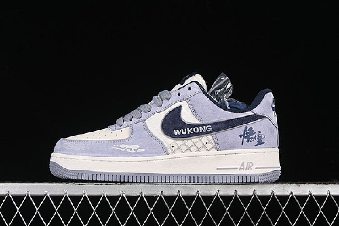 Nike [DM1688-806]-[AIR FORCE 1 07 LOW WHITE/GREY/PURPLE/BLUE]-[WOMAN:36-39]-[MAN:40-45], photo 1