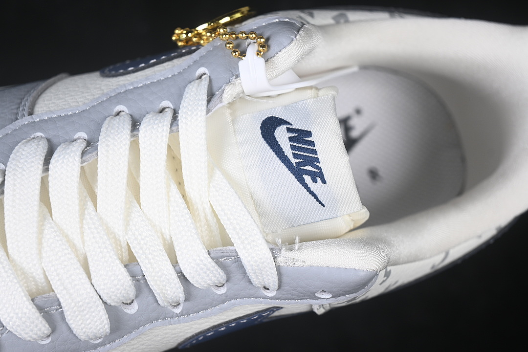 Nike [WY0655-115]-[AIR FORCE 1 07 LOW CASUAL SNEAKERS NAVY BLUE/WHITE/GREY]-[WOMAN:36-39]-[MAN: - Image 8