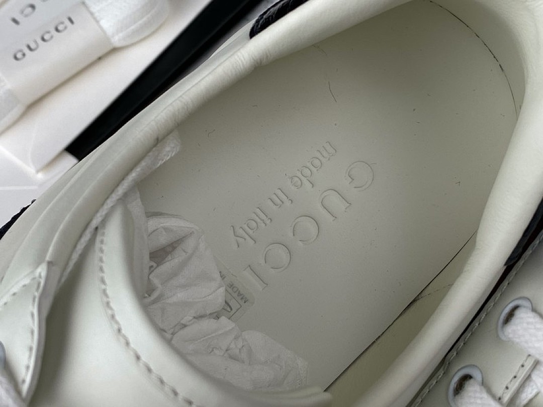 Gucci [GU*CCI ACE EMBROIDERED LOW-TOP SNEAKER WHITE/NAVY BLUE/RED]-[UNISEX:34-48] - Image 7