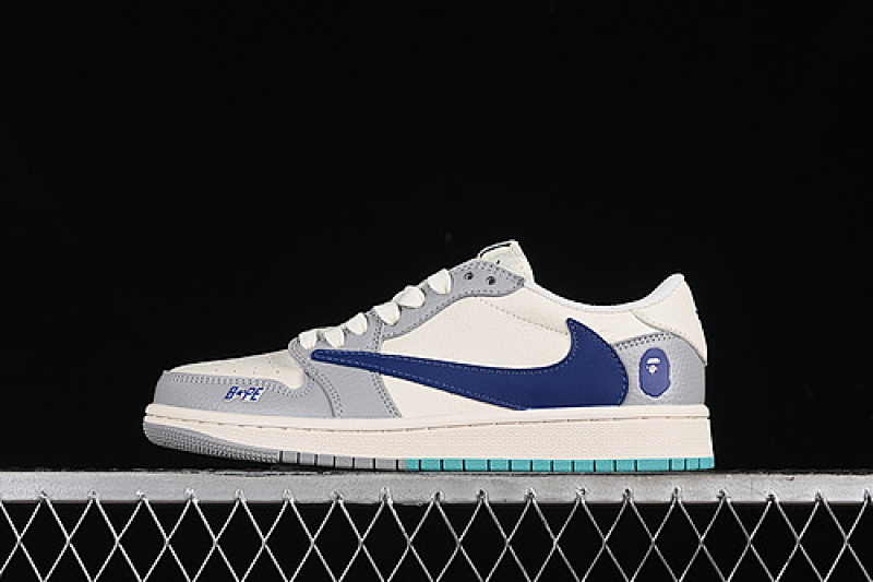 Jordan TRAVIS SCOTT X FRAGMENT DESIGN AIR Jordan 1 LOW OG SP WHITE/BLUE/GREY · LJ5188-021, photo 1