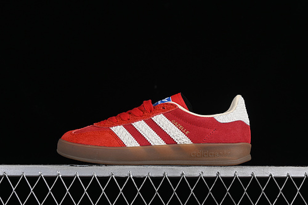 Adidas ORIGINALS GAZELLE INDOOR WHITE/RED/BROWN · IF1808, photo 1