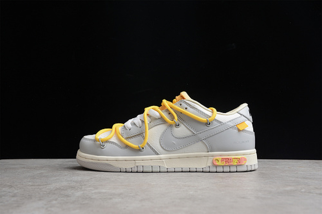 Off-White [DM1602-107]-[OW X SB DUNK LOW THE 50 SAIL/NEUTRAL GREY/YELLOW]-[WOMAN:36-39]-[MAN:40-45], photo 1