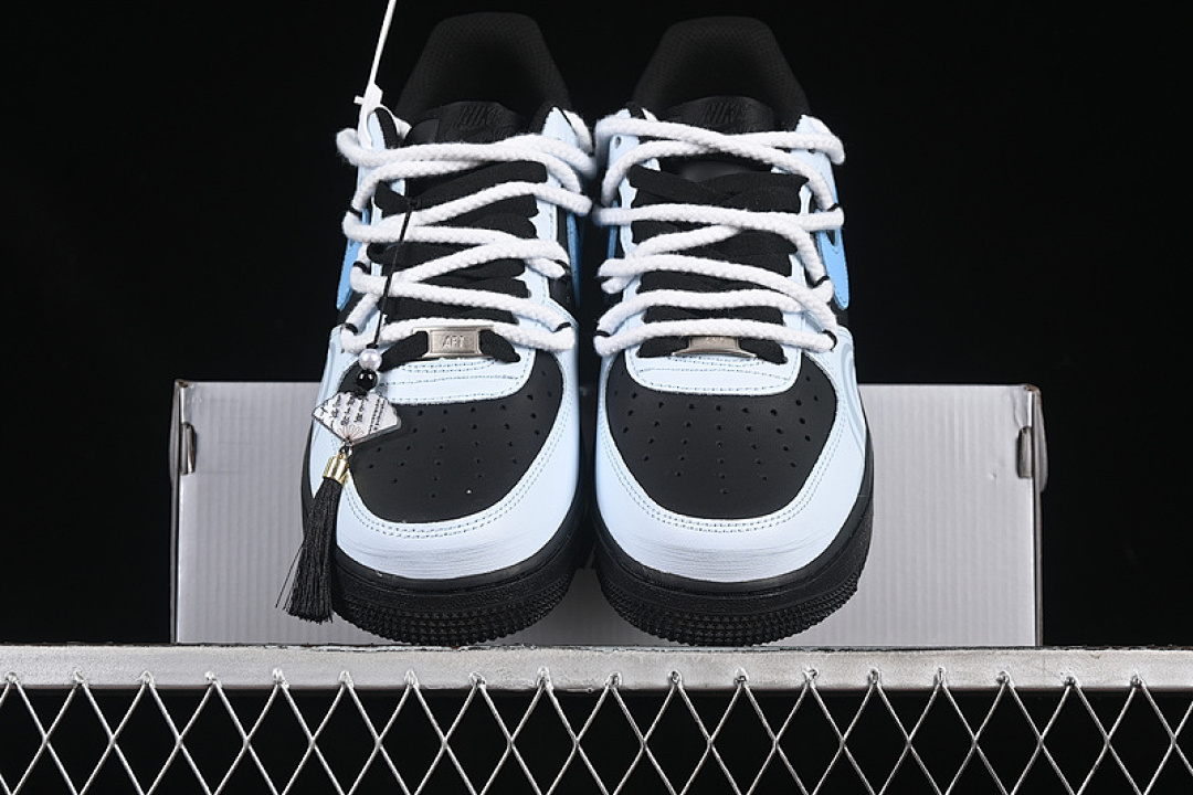 Nike [ZH0316-065]-[AIR FORCE 1 07 LOW BLACK/WHITE/BLUE]-[WOMAN:36-39]-[MAN:40-45] - Image 13