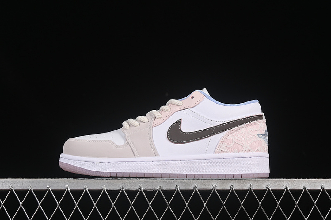 Jordan [IB8859-101]-[AIR JORDAN 1 LOW WHITE/IRONSTONE/WHITE/LIGHT SOFT PINK]-[WOMAN:36-39]-[MAN:40-46], photo 1