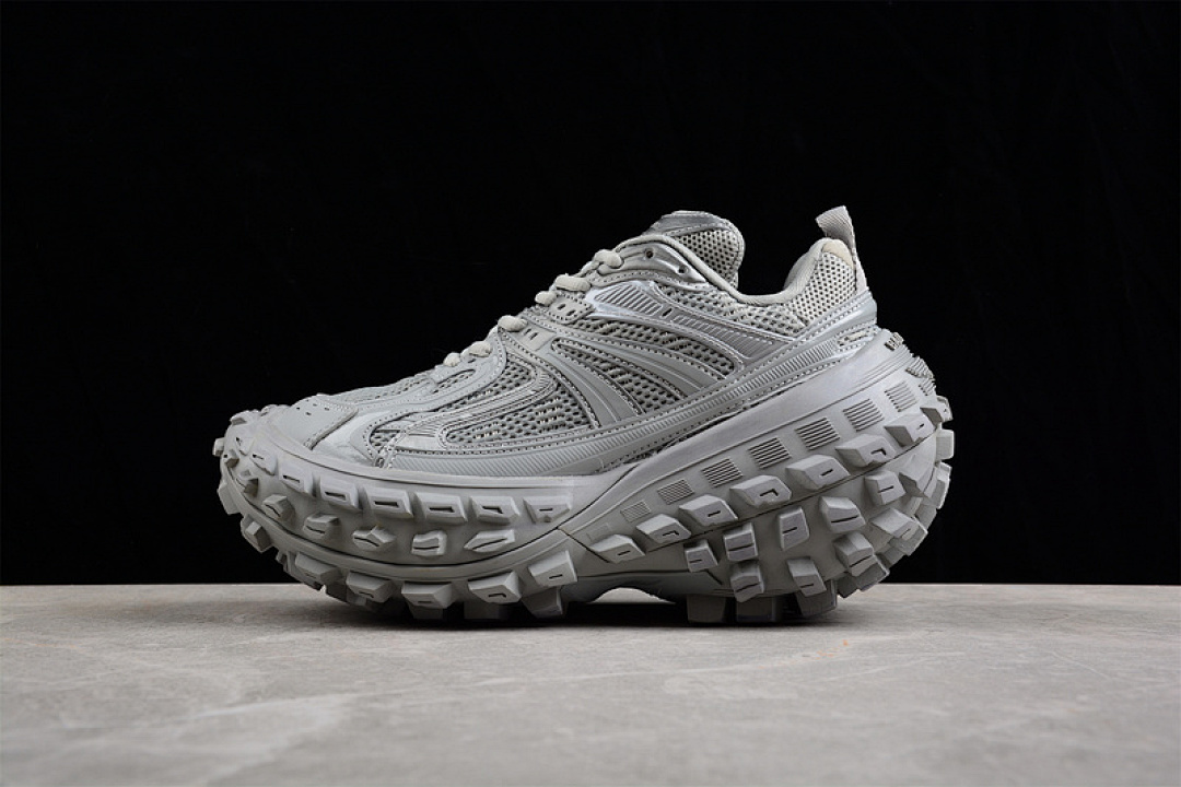 Unbranded [W2RA61200]-[BA*LEN*CIAGA DEFENDER RUBBER PLATFORM SNEAKERS GREY/GREY/SILVER]-[UNISEX:35-46], photo 1
