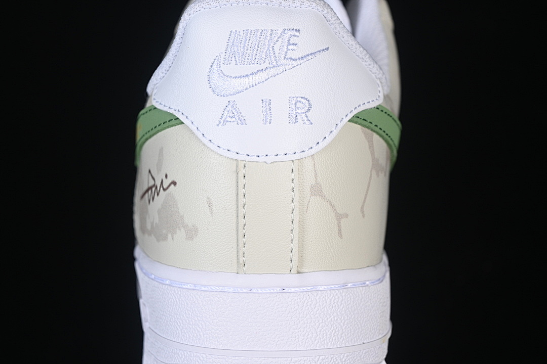 Nike [ZH0316-130]-[AIR FORCE 1 07 LOW WHITE/BEIGE/GREEN]-[WOMAN:36-39]-[MAN:40-45] - Image 7