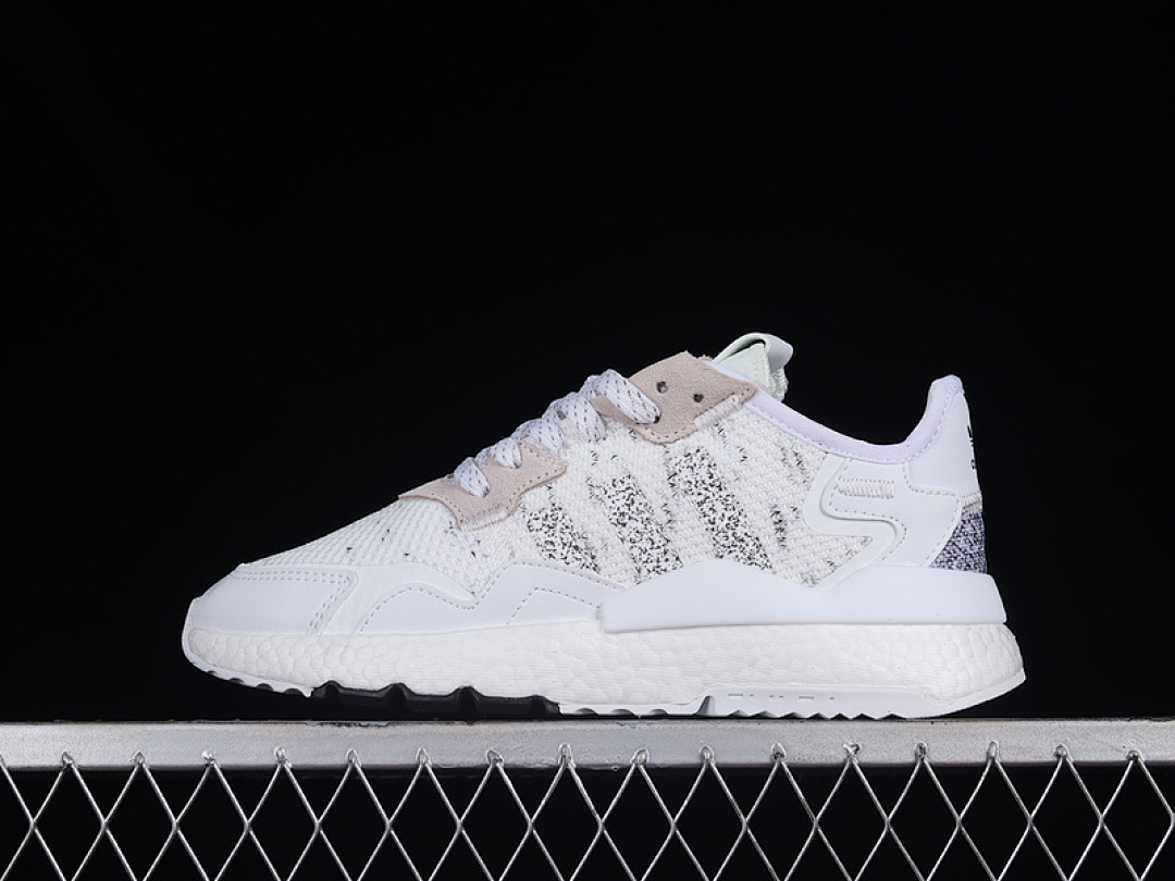 NITE JOGGER BOOST SHOES CLOUD WHITE/CORE BLACK/BEIGE · CG6205, photo 1