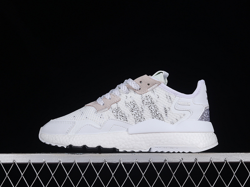 NITE JOGGER BOOST SHOES CLOUD WHITE/CORE BLACK/BEIGE · CG6205, photo 1