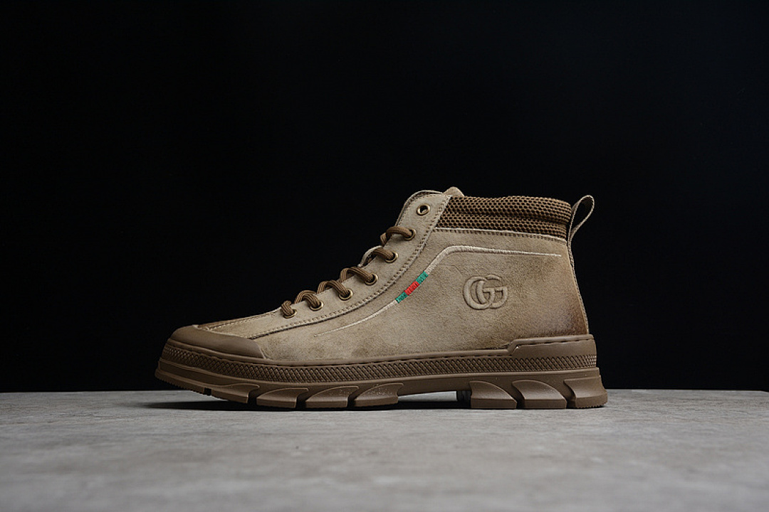 [GU*CCI HIKING SHOES LIGHT BROWN/BROWN/BROWN]-[MAN:38-44], photo 1