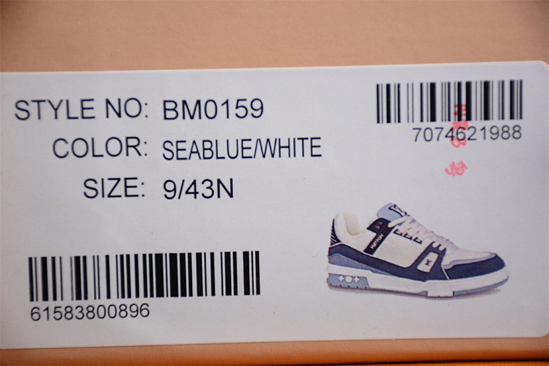 Louis Vuitton [LOUIS VUITTON TRAINER SNEAKER LOW L*V WHITE/BLUE]-[WOMAN:35-39]-[MAN:40-45] - Image 3