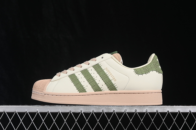 Off-White Adidas ORIGINALS SUPERSTAR II OFF-WHITE/GREEN/LIGHT TAN · KJ3967, photo 1