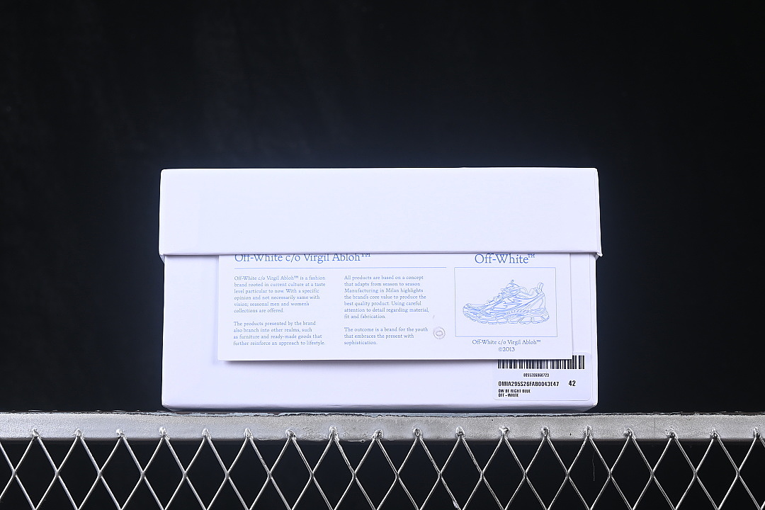 Unbranded [VIRGIL ABLOH RETRO RUNNING SHOES DARK BLUE/RED/SKY BLUE]-[WOMAN:36-39]-[MAN:40-47] - Image 11