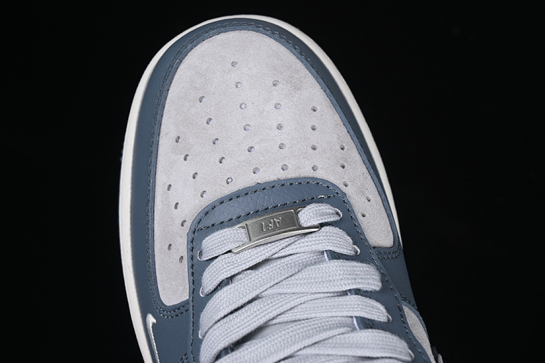 Nike [DM6688-051]-[AIR FORCE 1 07 LOW CDG WHITE/GREY/BLUE]-[WOMAN:36-39]-[MAN:40-45] - Image 10