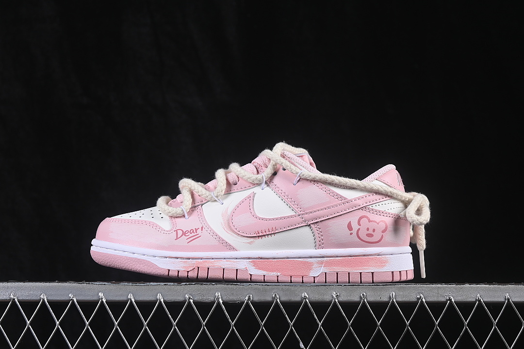 Unbranded [FB9109-125]-[DUNK LOW CASUAL SNEAKERS LIGHT PINK/PINK]-[WOMAN:35.5-39]-[MAN:40], photo 1