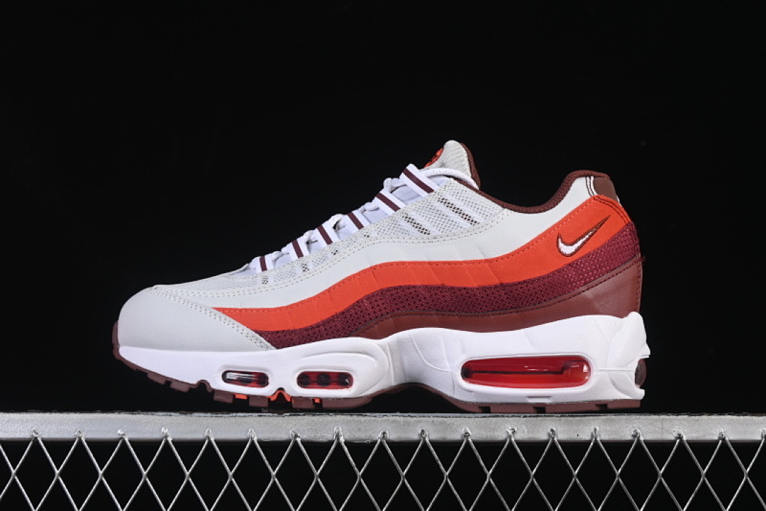 Unbranded [DM0011-005]-[AIR MAX 95 RETRO SHOCK ABSORBING SHOES WHITE/COFFEE/ORANGE]-[MAN:40-47.5], photo 1