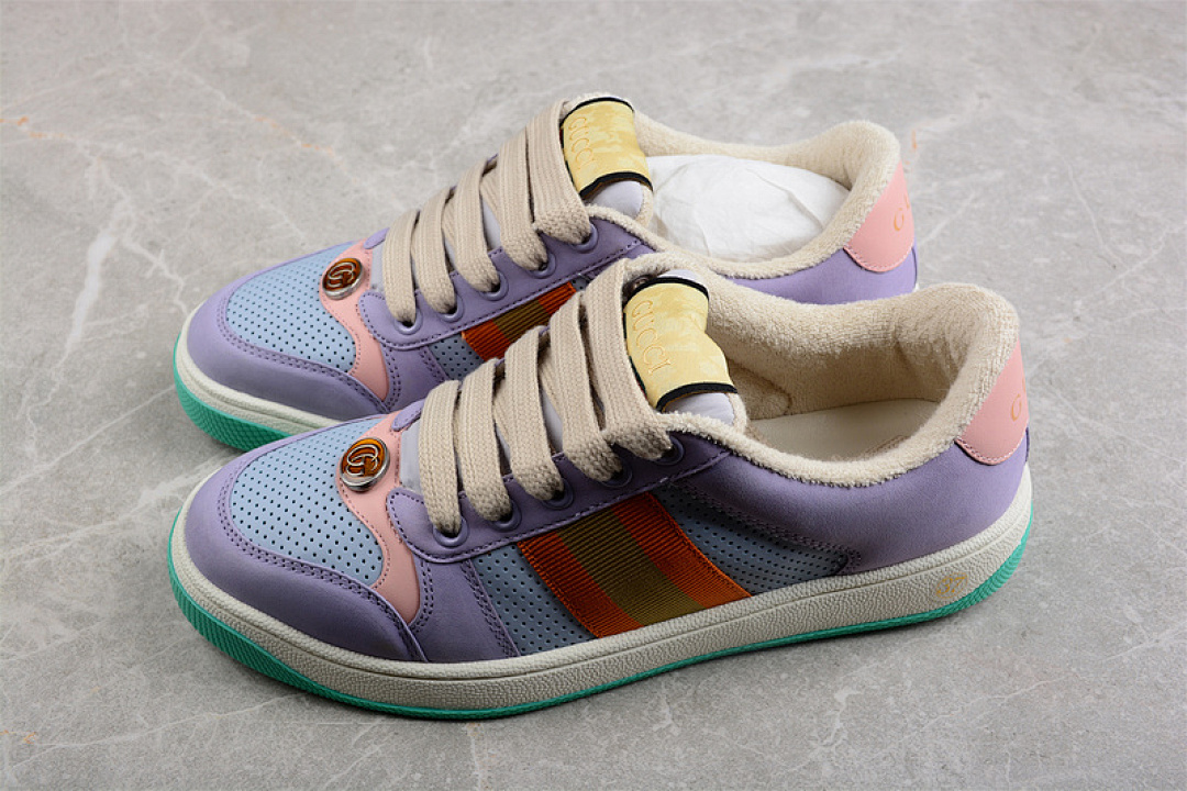Gucci [GU*CCI ACE EMBROIDERED LOW-TOP PURPLE/MULTI-COLOR]-[WOMAN:35-40] - Image 10