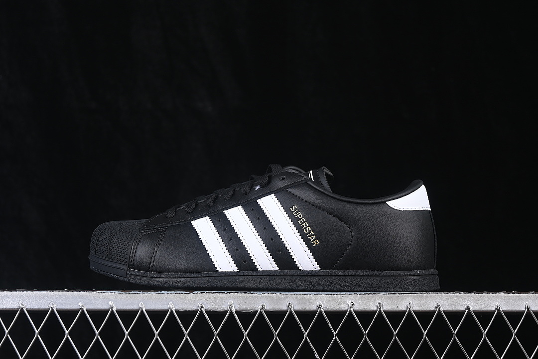 Adidas SUPERSTAR LO SHELL TOE CASUAL SHOES BLACK/INKINESS · KI6824, photo 1