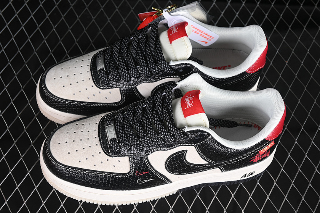 Nike [HH7518-034]-[AIR FORCE 1 07 LOW WHITE/BLACK/RED]-[WOMAN:36-39]-[MAN:40-45] - Image 10
