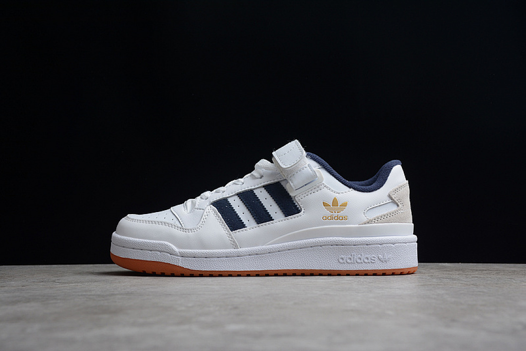 Unbranded [GY2648]-[FORUM LOW SHOES CLOUD WHITE/CREW NAVY/GUM]-[WOMAN:36-39]-[MAN:40-45], photo 1