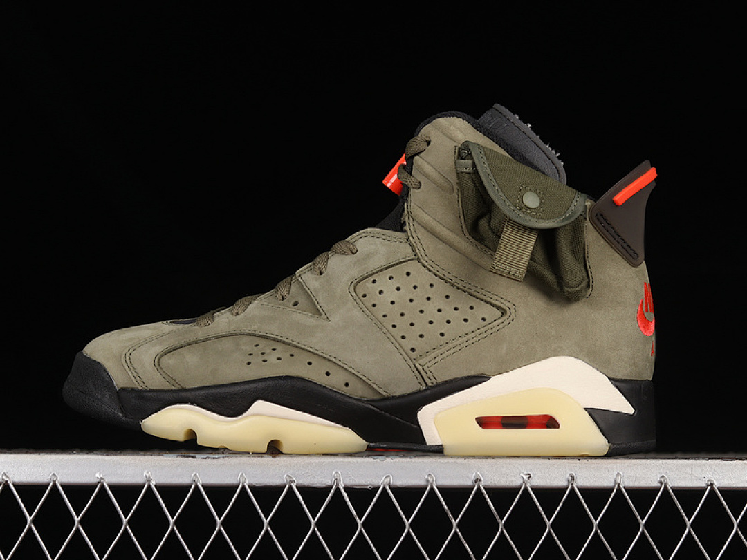 Jordan [CN1084-200]-[TRAVIS SCOTT X AIR JORDAN 6 RETRO MEDIUM OLIVE/BLACK-SAIL-UNIVERSITY (RED]), photo 1