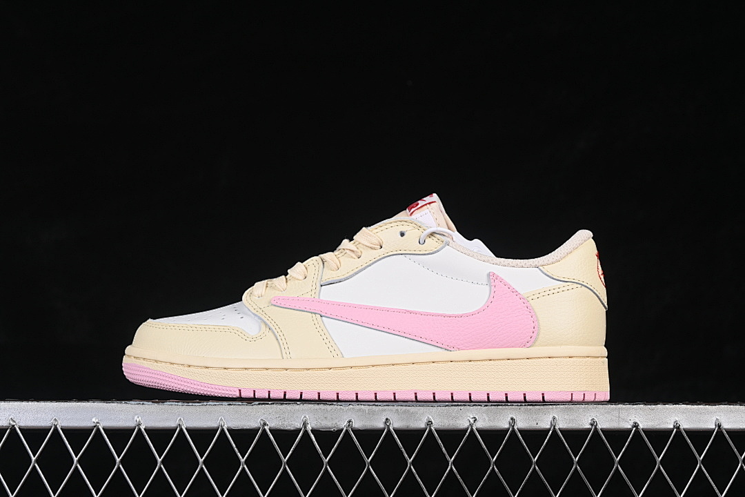 Jordan AIR Jordan 1 LOW OG AJ1 LIGHT PINK/WHITE/APRICOT · IQ7604-101, photo 1