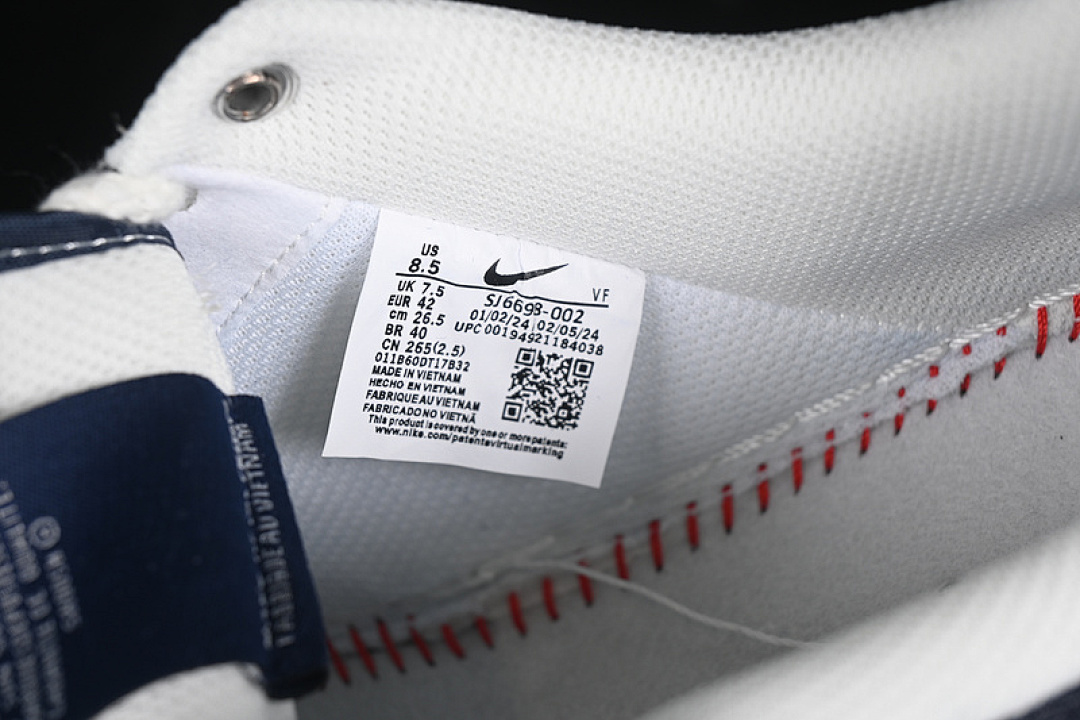 Nike [SJ6698-002]-[AIR FORCE 1 07 LOW WHITE/BLUE/GREY]-[WOMAN:36-39]-[MAN:40-45] - Image 6