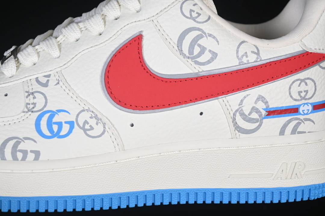 Nike [SC0601-572]-[AIR FORCE 1 07 LOW WHITE/RED/BLUE]-[WOMAN:36-39]-[MAN:40-45] - Image 8